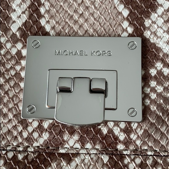 MK pocket book python snake brown beige - Picture 2 of 6